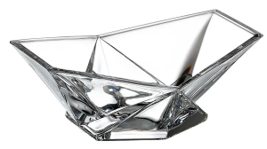 BOHEMIA ORIGAMI Salaterka 22 cm kryształ prezent