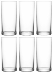 LAV LIBERTY Zestaw SZKLANKI Komplet 6 Szklanek Do Napojów Wody 295 ml