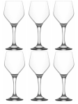 LAV ELLA Kieliszki Komplet 6 Szt. Zestaw Kieliszków Do Wina Wody 330 ml