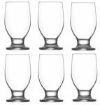LAV RENA Zestaw Komplet 6 Szklanek Do Napojów Wody Piwa SZKLANKI 305 ml