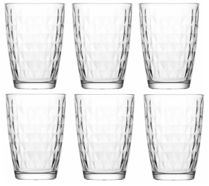 LAV ARTEMIS Zestaw 6 Szklanek Do Napojów Wody Komplet SZKLANKI  415 ml