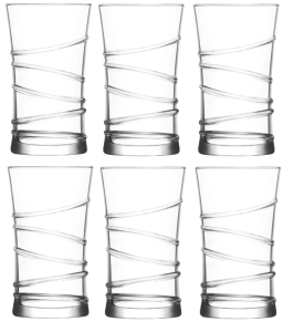 Komplet 6 szklanek 350 ml Ring Long drink LAV