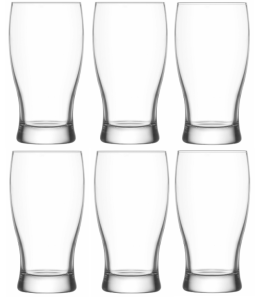 LAV BELEK Zestaw 6 Szklanek Do Piwa Kufle Pokale Komplet SZKLANKI 380 ml