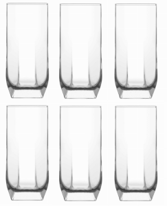 LAV TUANA Zestaw 6 Szklanek Do Napojów Wody Soków Komplet SZKLANKI 330 ml