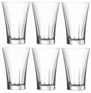 LAV TRUVA Zestaw 6 Szklanek Do Napojów Wody Drinków Komplet SZKLANKI 350 ml