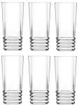 LAV ELEGAN Zestaw 6 Szklanek Do Napojów Drinków  Komplet SZKLANKI 335 ml