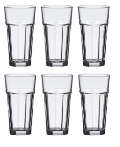 LAV ARAS Zestaw Komplet 6 Szklanek Do Napojów Drinków Wody SZKLANKI 360 ml