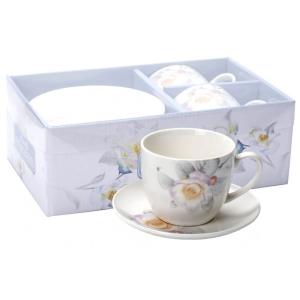 Komplet 2 filiżanek (250 ml)ze spodkiem DZIKA RÓŻA