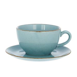LUBIANA ART Filiżanka Ze Spodkiem Zestaw Do Kawy Herbaty 280 ml / 16 cm