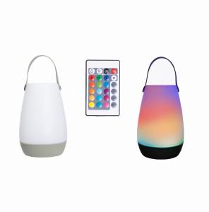 Lampa RGB przenośna LED ogrodowa lampion pilot