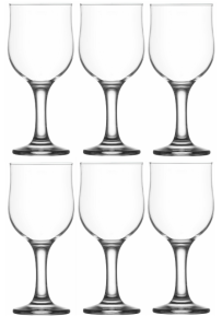 LAV NEVAKAR Kieliszki Do Wina Wody Komplet 6 Szt. Zestaw Kieliszków 240 ml