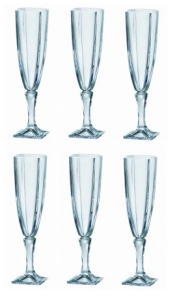 BOHEMIA Kieliszki Komplet 6 szt. Kieliszków Do Szampana 6 x 140 ml