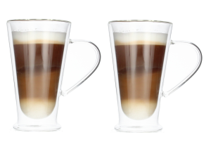 Zestaw 2 filiżanek termicznych do latte 300 ml wysokich