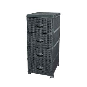 Komoda-regał 4 szuflady Metalic