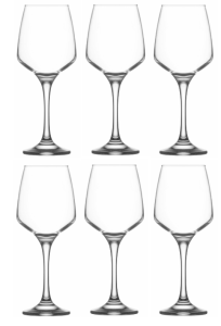 LAV LAL Kieliszki Do Wina Wody Komplet 6 Szt. Zestaw Kieliszków 6 x 400 ml