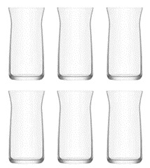 LAV VERA Zestaw Komplet 6 Szklanek do Napojów Drinków Wody SZKLANKI 370 ml