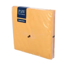 KOMPLET 20 SERWETEK SERWETKI KWADRAT 3-WARSTWOWE 33 cm x 33 cm ŻÓŁTE