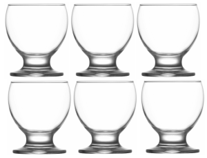 LAV TEO Zestaw Komplet 6 Szklanek Do Napojów Wody Drinków SZKLANKI 210 ml