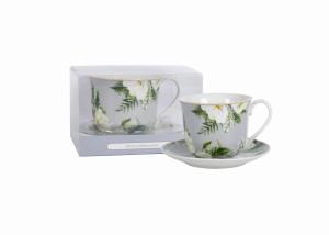 LIVELLO KOMPLET FILIŻANKA PORCELANOWA JUMBO ZE SPODKIEM 400 ML /15,5 CM