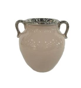 LIVELLO Wazon Na Kwiaty Ceramiczny Dekoracyjny Nowoczesny 15 cm ZŁOTY