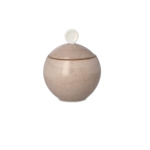 LUBIANA VENUS Cukiernica Porcelanowa Z Pokrywką 250 ml KOLORY ZIEMI BRĄZ