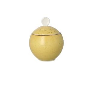 LUBIANA VENUS Cukiernica Porcelanowa Z Pokrywką 250 ml KOLORY ZIEMI ŻÓŁTA