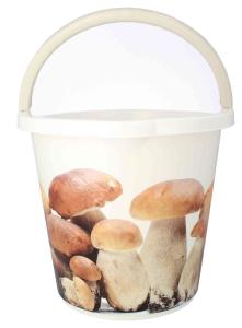 Wiadro wiaderko 10 l plastikowe GRZYBY