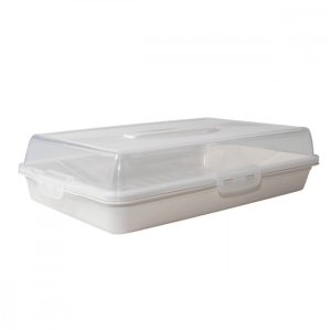Pojemnik na ciasto plastikowy zamykany 44 x 30 x 10 cm