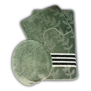 Komplet 3 dywaników łazienkowych antypoślizgowych 50x80 + 50x40 + 40x44 cm