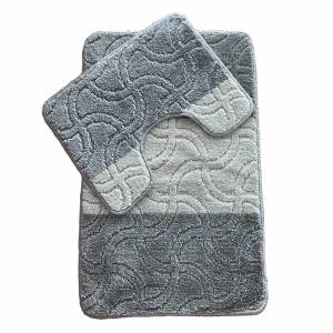 Komplet 2 miękkich dywaników łazienkowych antypoślizgowych 50x80 + 50x40 cm