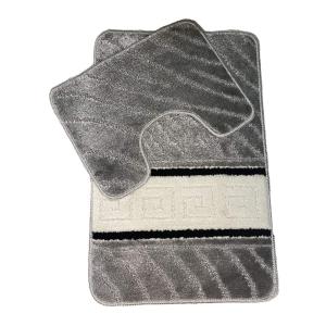 Komplet 2 miękkich dywaników łazienkowych antypoślizgowych 50x80 + 50x40 cm