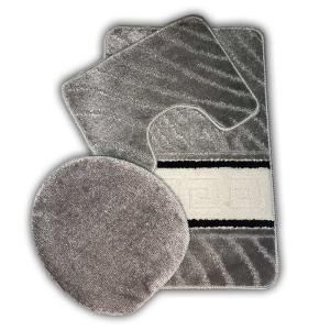 Komplet 3 dywaników łazienkowych antypoślizgowych 50x80 + 50x40 + 40x44 cm