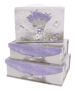  LIVELLO Komplet 3 prostokątnych pudełek kartonowych dekoracyjnych