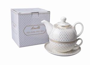 LIVELLO Porcelanowy czajniczek 400 ml z filiżanką 250 ml