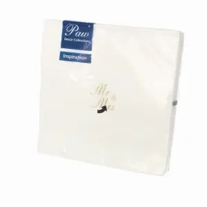 KOMPLET 20 SERWETEK SERWETKI PAW LUNCH 33/33 INSPIR.SDL150400 MR&MRS
