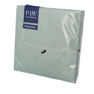 KOMPLET 20 SERWETEK SERWETKI KWADRAT 3-WARSTWOWE 33 cm x 33 cm ZIELONE