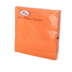 KOMPLET 20 SERWETEK SERWETKI  LUNCH 33*33CM SDL110402 POMARAŃCZ