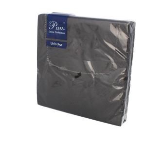 KOMPLET 20 SERWETEK SERWETKI KWADRAT 3-WARSTWOWE 33 cm x 33 cm CZARNE