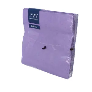 KOMPLET 20 SERWETEK SERWETKI KWADRAT 3-WARSTWOWE 33 cm x 33 cm FIOLETOWE