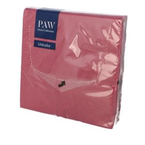 KOMPLET 20 SERWETEK SERWETKI  LUNCH 33*33CM SDL111323 BORDO