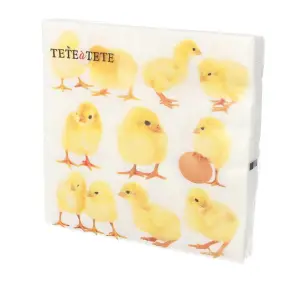 KOMPLET 20 SERWETEK TL703300 SERWETKI TETE A TETE LITTLE CHICKENS