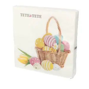 KOMPLET 20 SERWETEK SERWETKI KWADRAT 3-WARSTWOWE 33 cm x 33 cm WIELKANOC