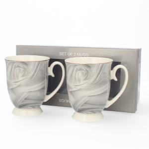 2 x Kubek Porcelanowy Do Kawy Herbaty 350 ml Zestaw Na Prezent LIVELLO