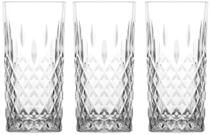 LAV ODIN Komplet 3 szklanek do napojów drinków 356 ml