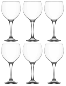 LAV MISKET Kieliszki Do Wina Wody Komplet 6 Szt. Zestaw Kieliszków 645 ml