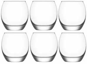 LAV EMPIRE Komplet 6 szklanek do napojów drinków whisky 405 ml
