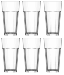 LAV ARAS Zestaw Komplet 6 Szklanek Do Napojów Drinków Wody SZKLANKI 473 ml