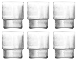 LAV HELEN Zestaw Komplet 6 Szklanek Do Whisky Napojów SZKLANKI 230 ml