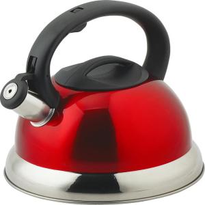 CZAJNIK Z GWIZDKIEM STALOWY CZERWONY NA GAZ INDUKCJĘ 3L Hjorta Elsa