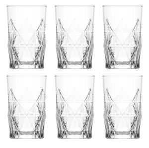 LAV KEOPS Zestaw Komplet 6 Szklanek Kieliszków Do Wody SZKLANKI 110 ml